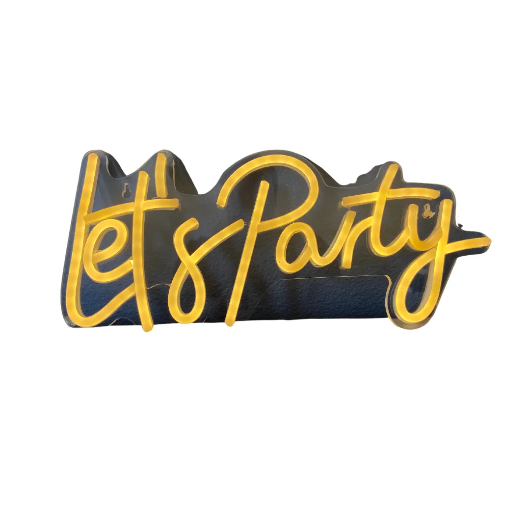 LED Let's Party Sign - Small