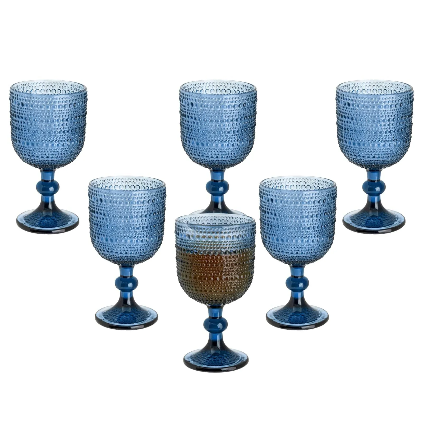 Blue Glass Goblets - Variety