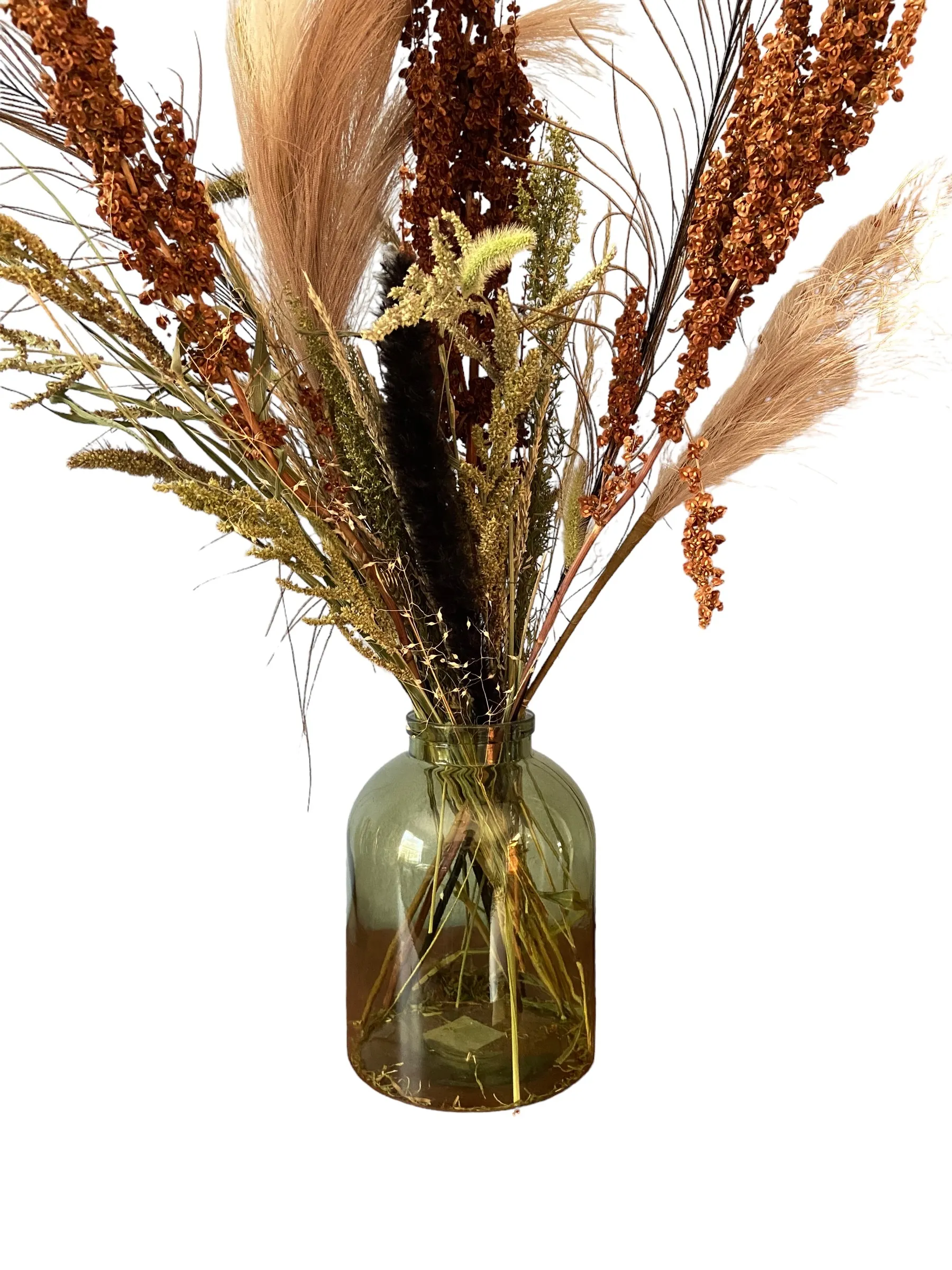 Green Glass Vase Jug