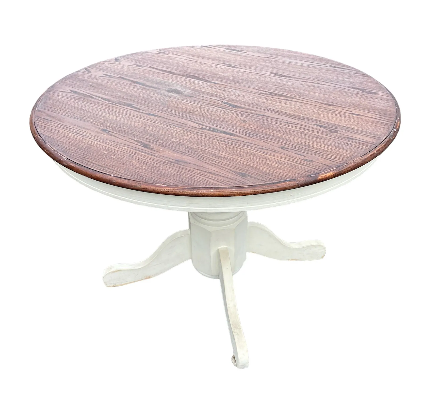 Round Wooden Farmhouse Table