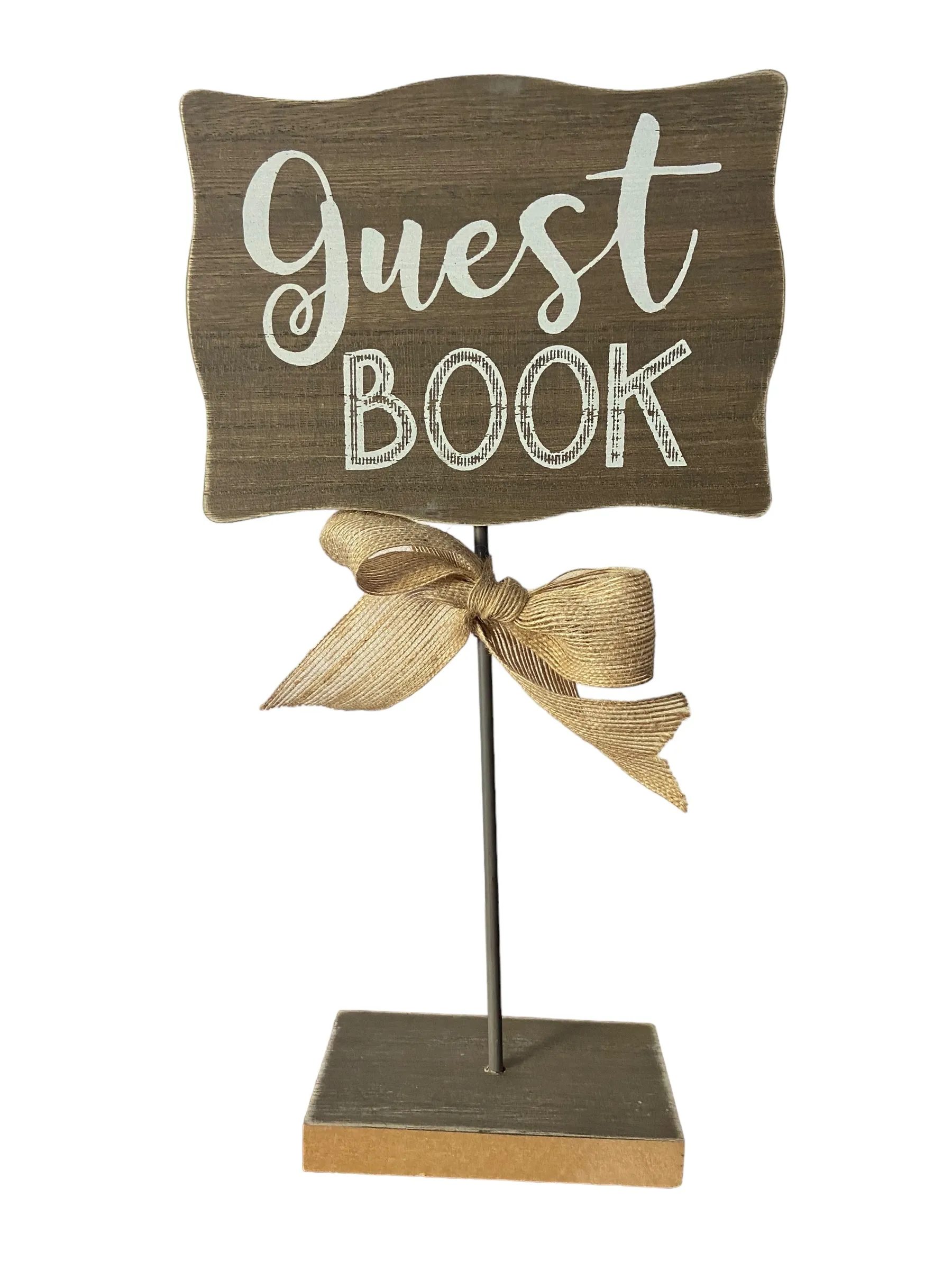 Wooden Guest Book Tabletop Sign