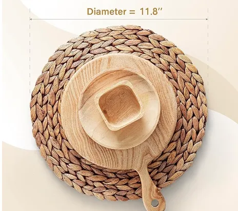 Wicker Woven Round Placemats
