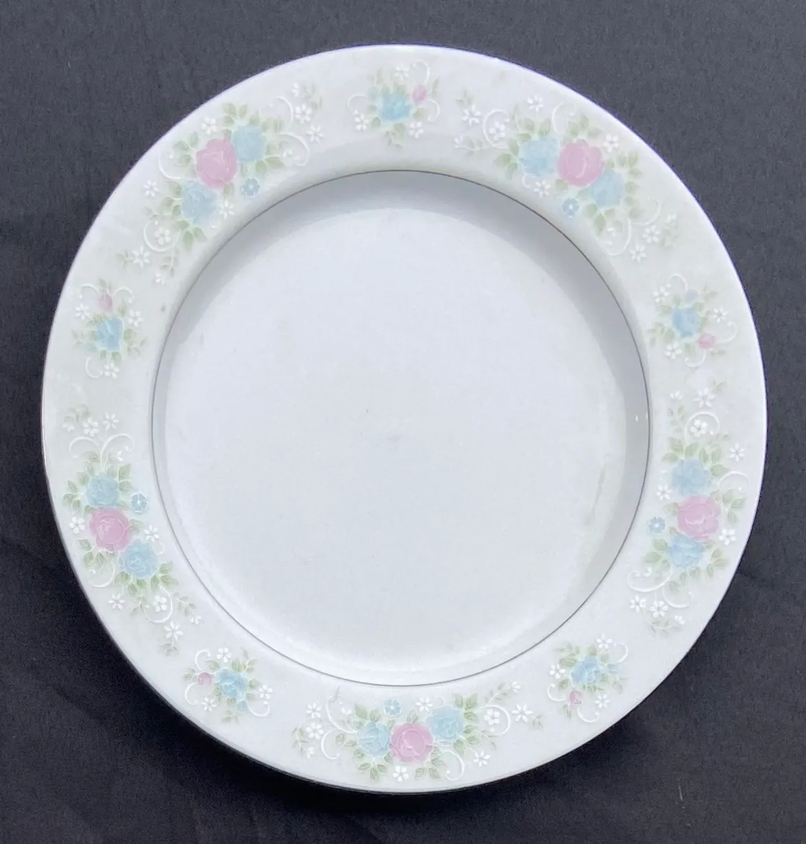 Blue & Pink Floral - China Plate