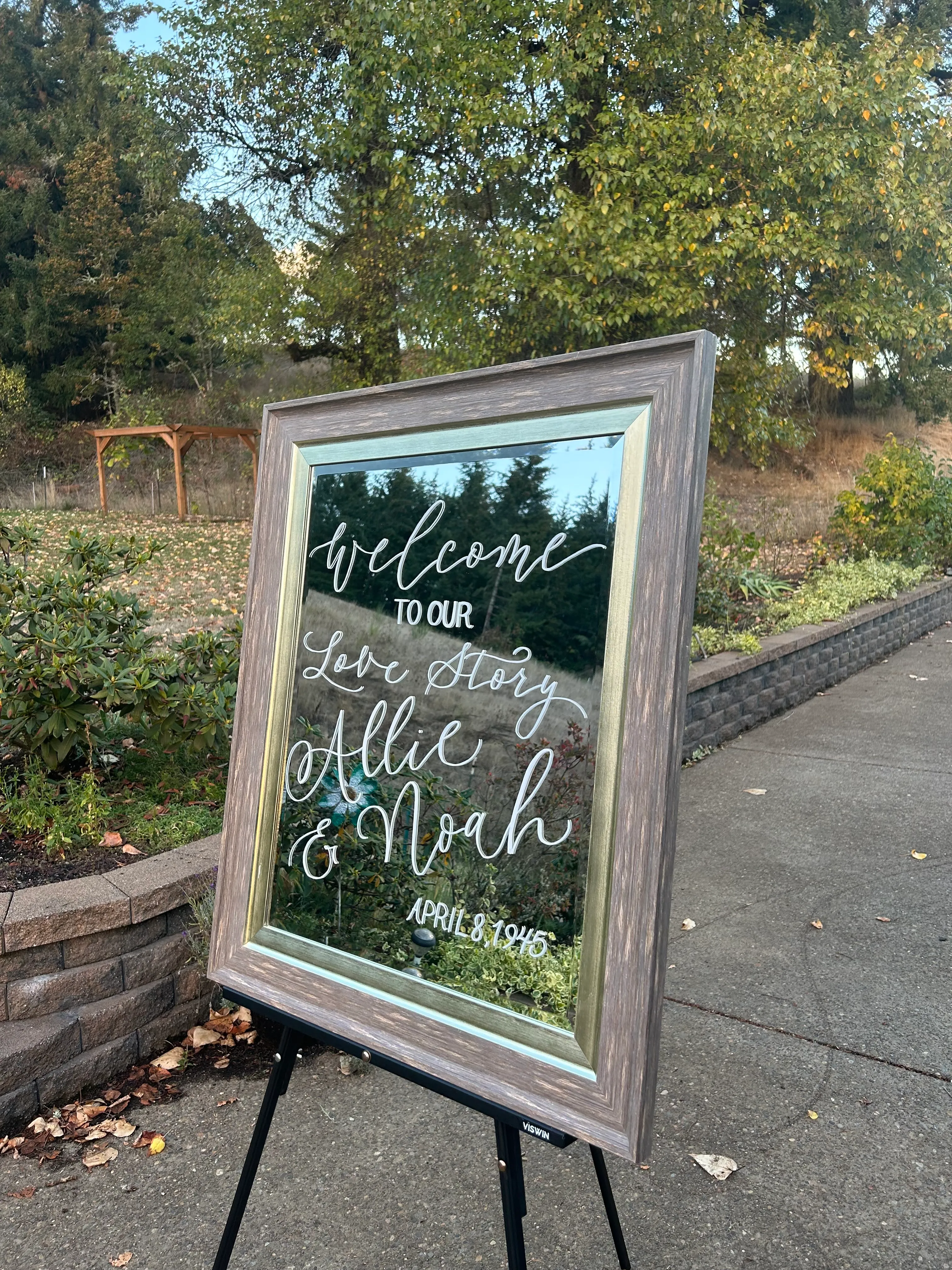 Large Mirror - Two toned