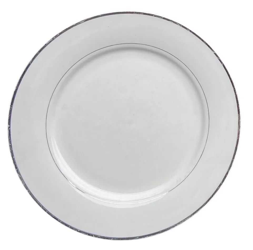 Silver Rim - China Plate