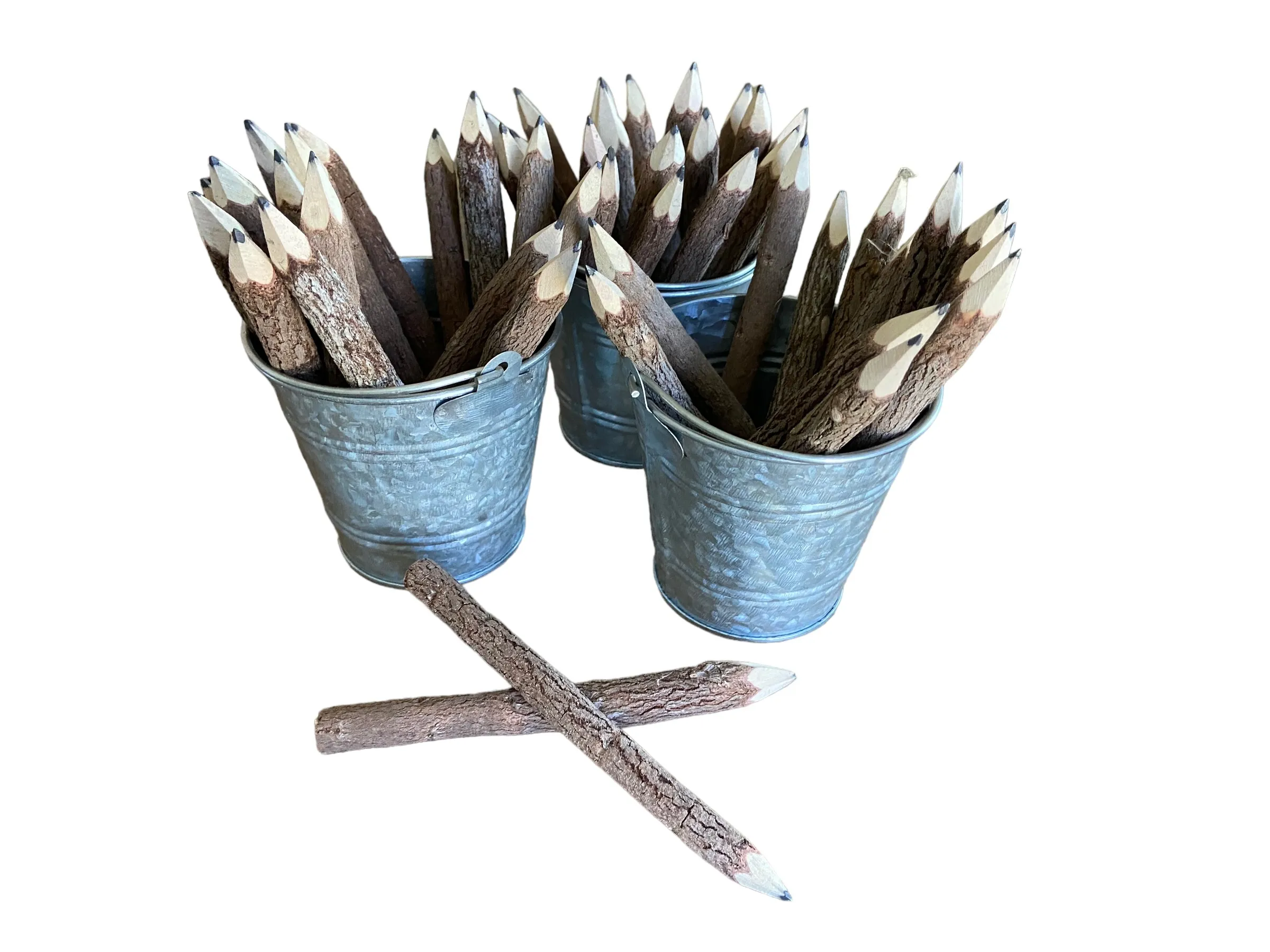 Wooden Tree Rustic Twig Birch Pencils - Set of 10