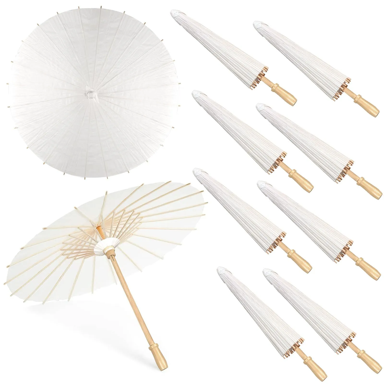 White Paper Umbrellas