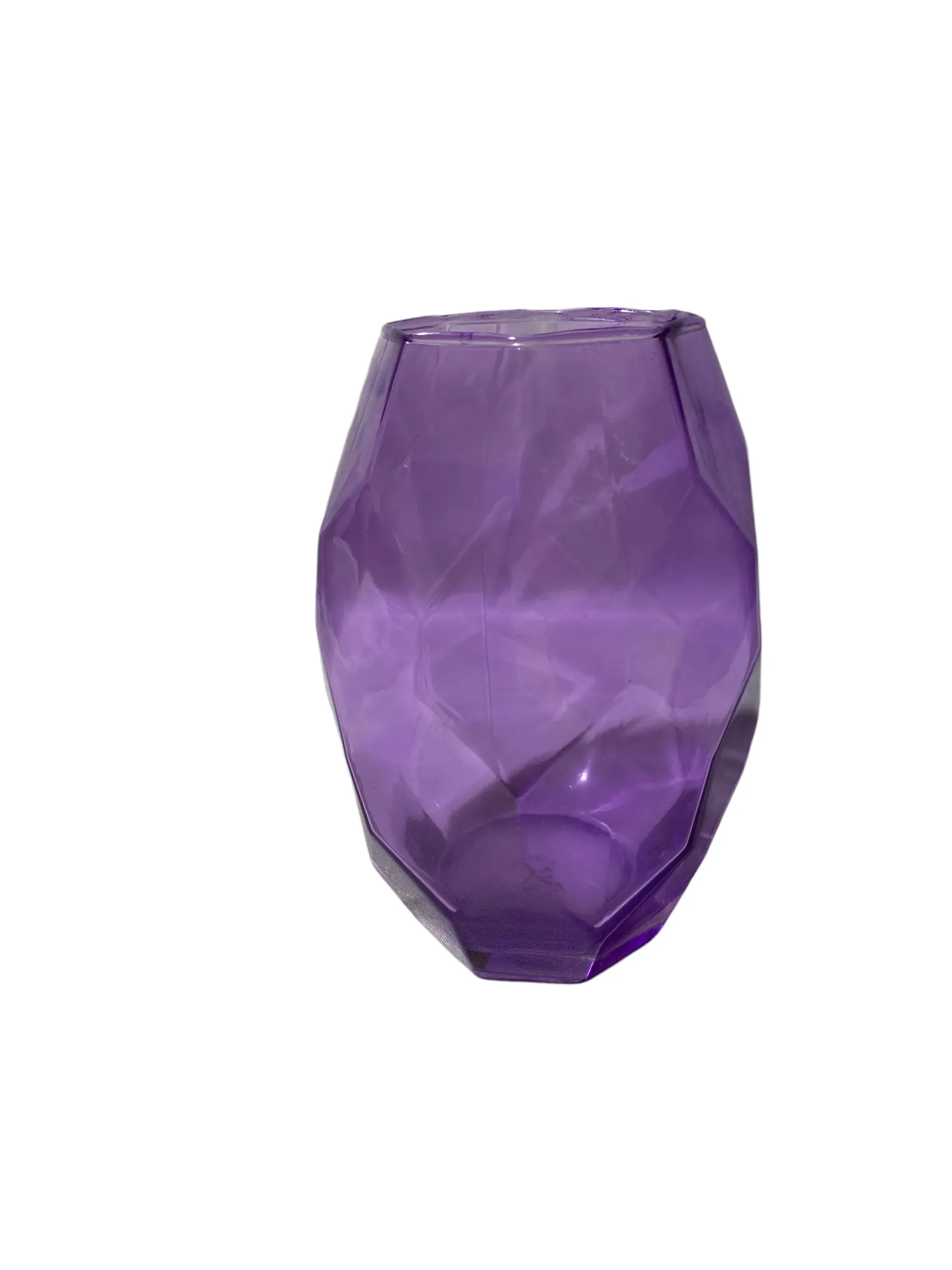 Purple Geometric Vase