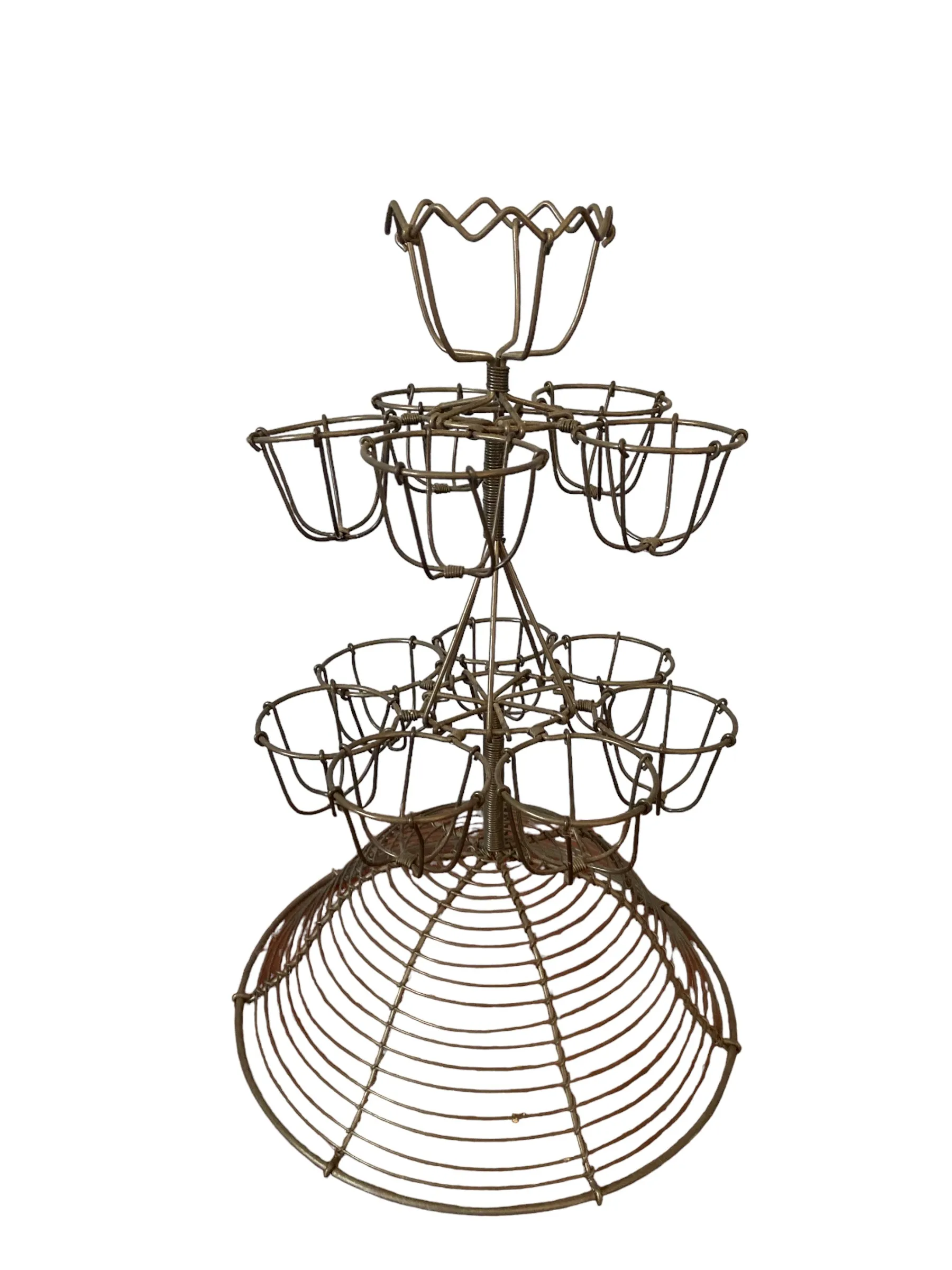 Grey Metal Mini Cupcake Holder