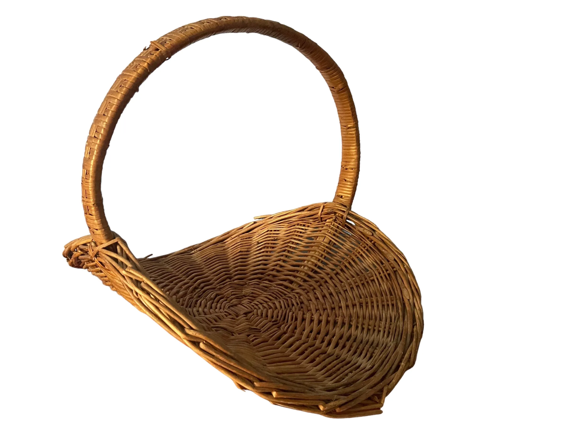 Brown Basket Flat Bottom Large