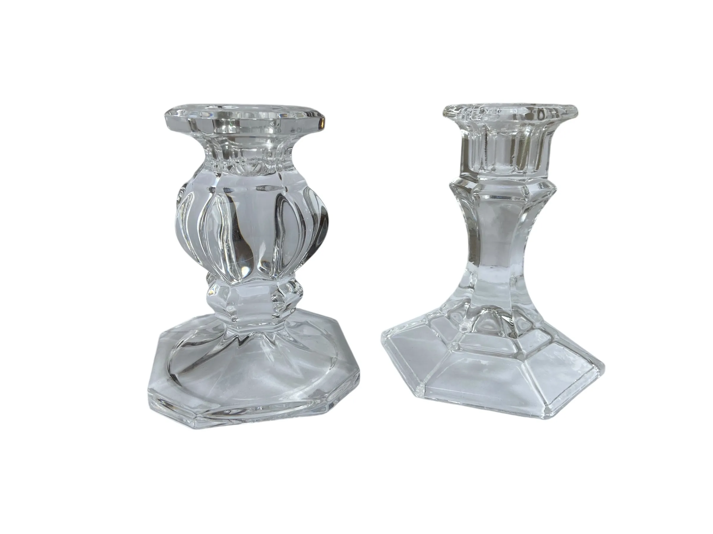 Mid Glass Candlestick