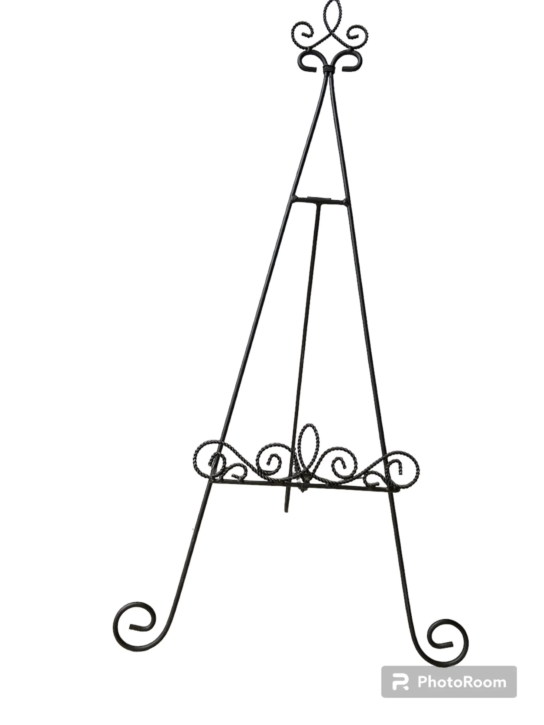 Black Metal Easel