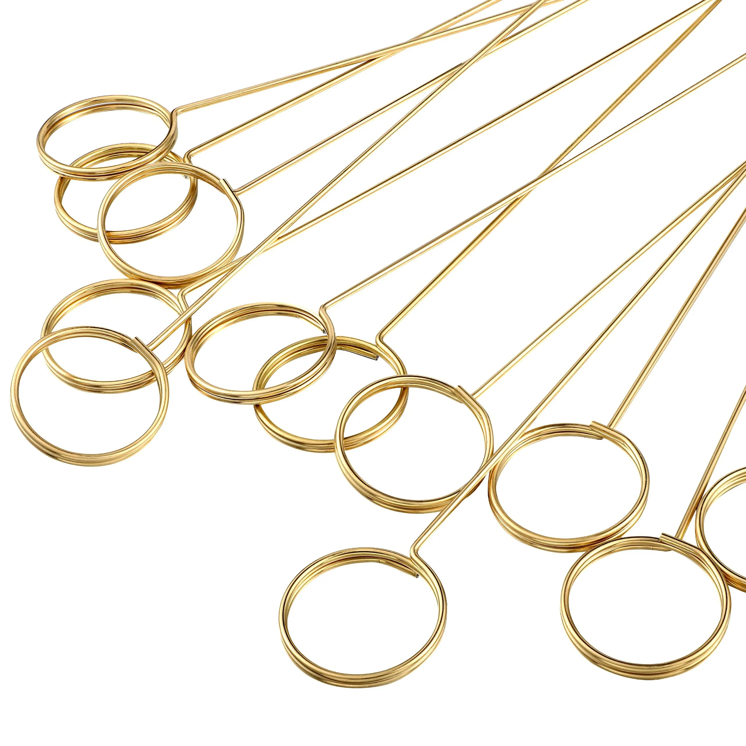 Gold Metal Floral Placecard