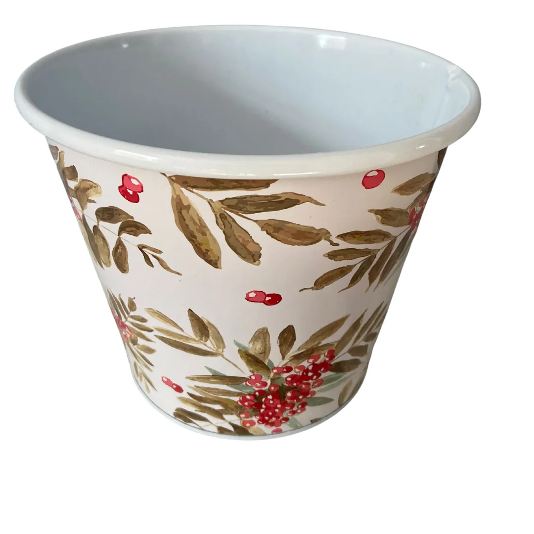 Winter Holly Bucket