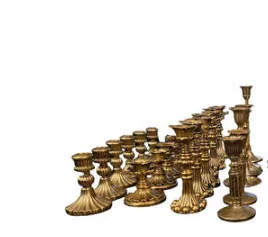 Gold Candlesticks - Varied Sizes