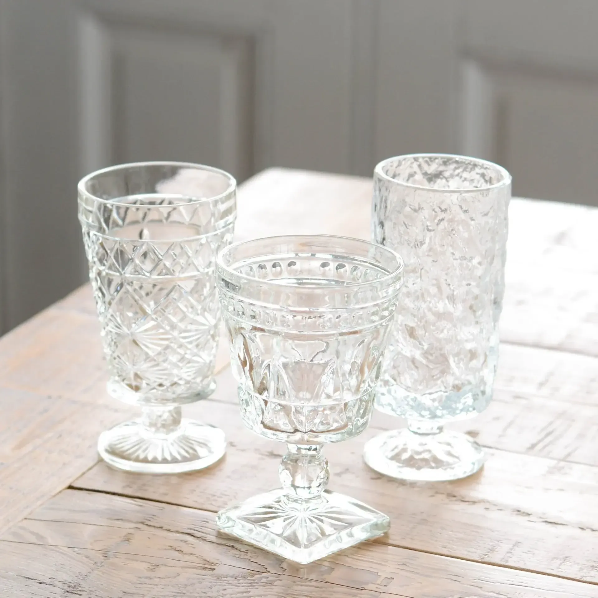 Clear Glass Goblets - Variety