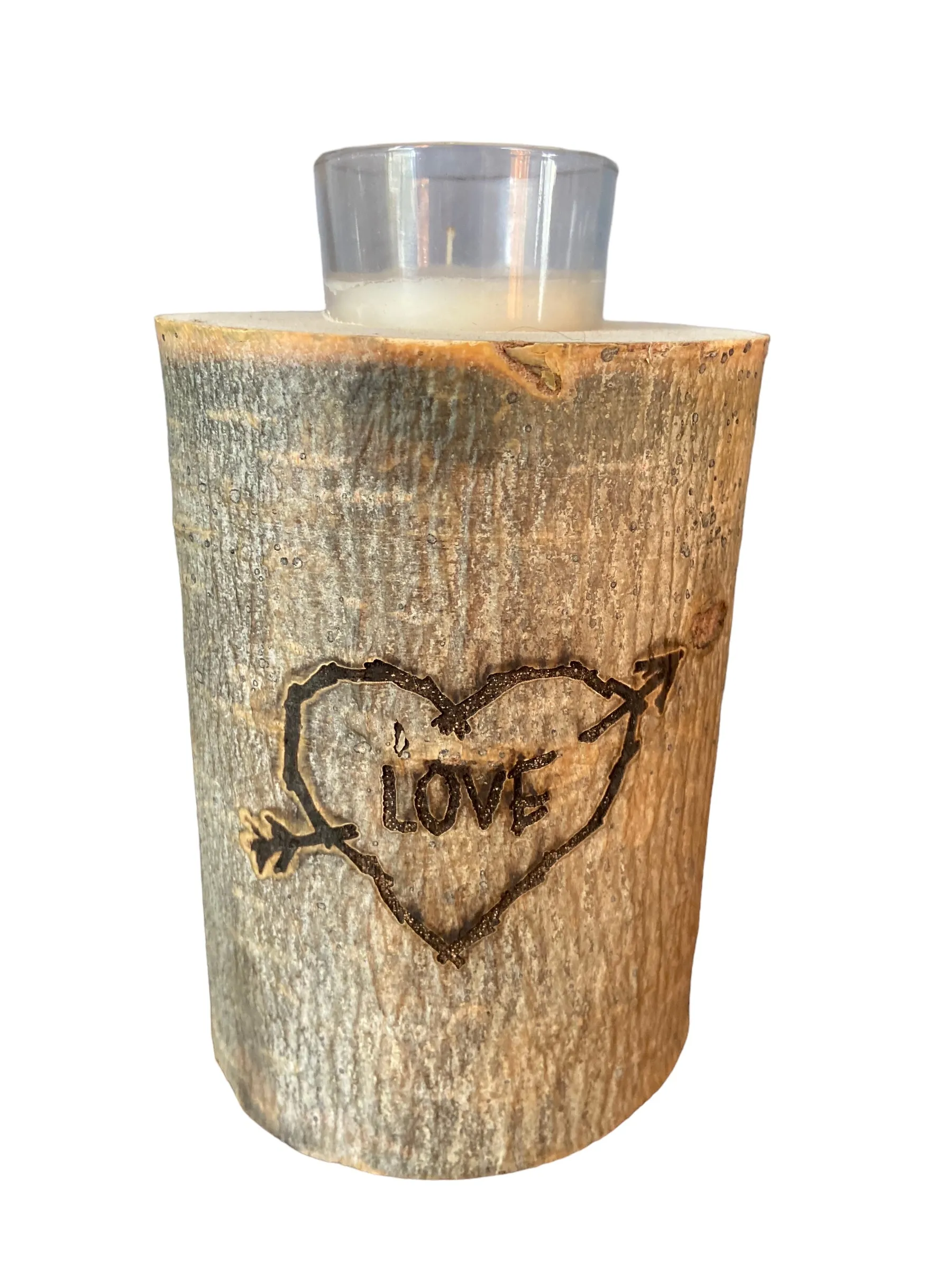 Aspen Wooden Votive Candle Holder 