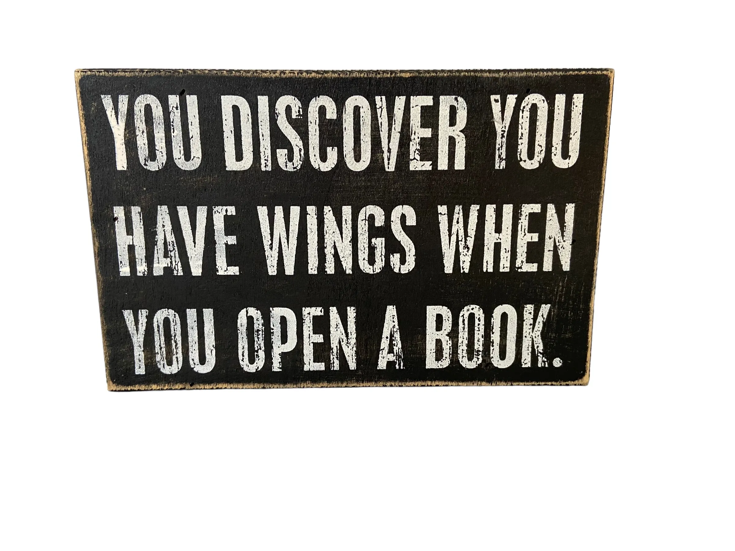Brown Discover You Have Wings Book Sign