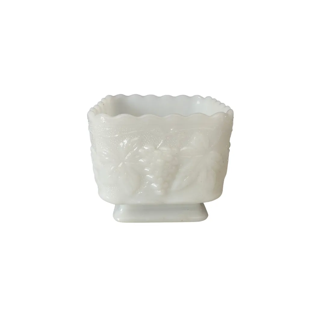 Milk Glass Vase - Square