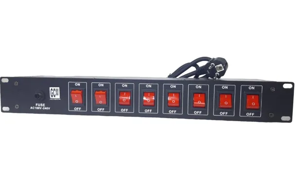 Zapatilla Para Rack 8 Canales Con Llaves Independientes