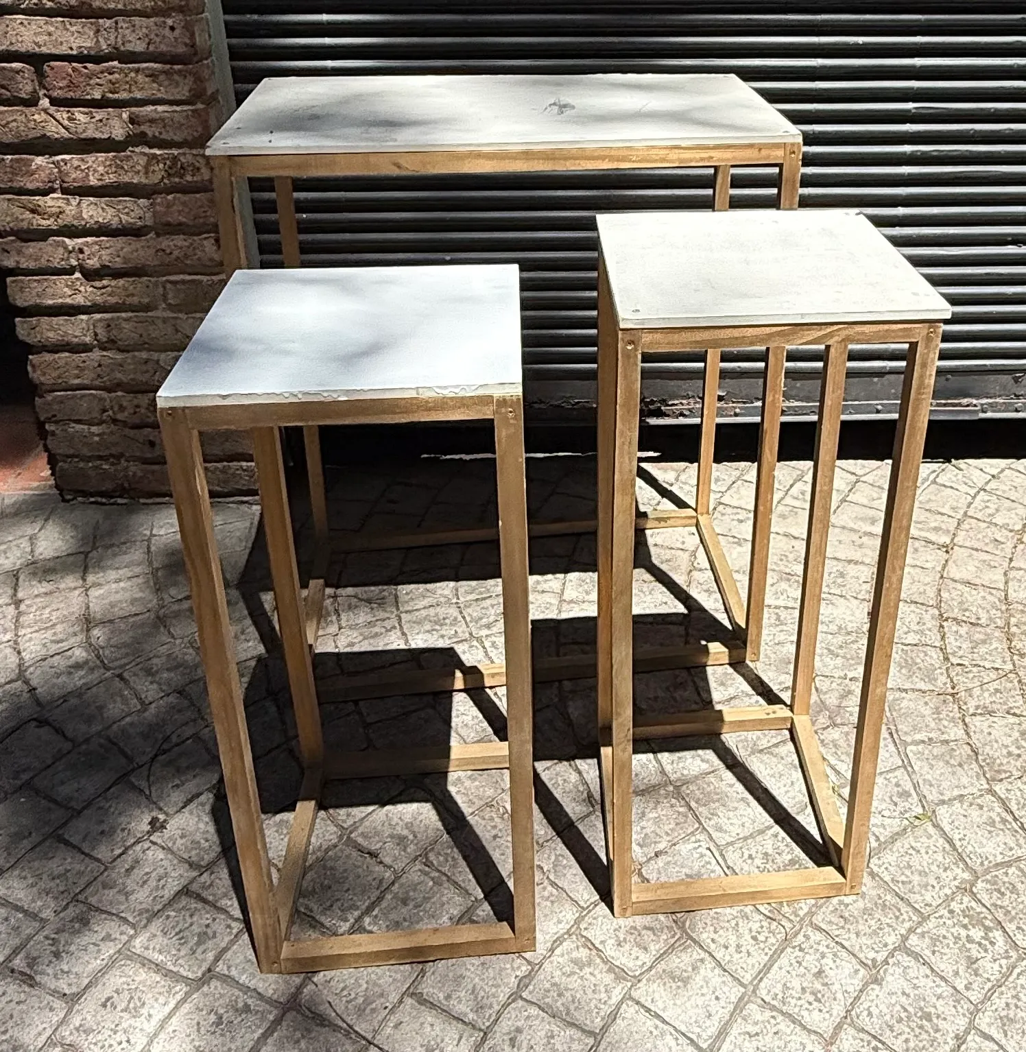 Mesas de decoracion para tortas (3 unidades)