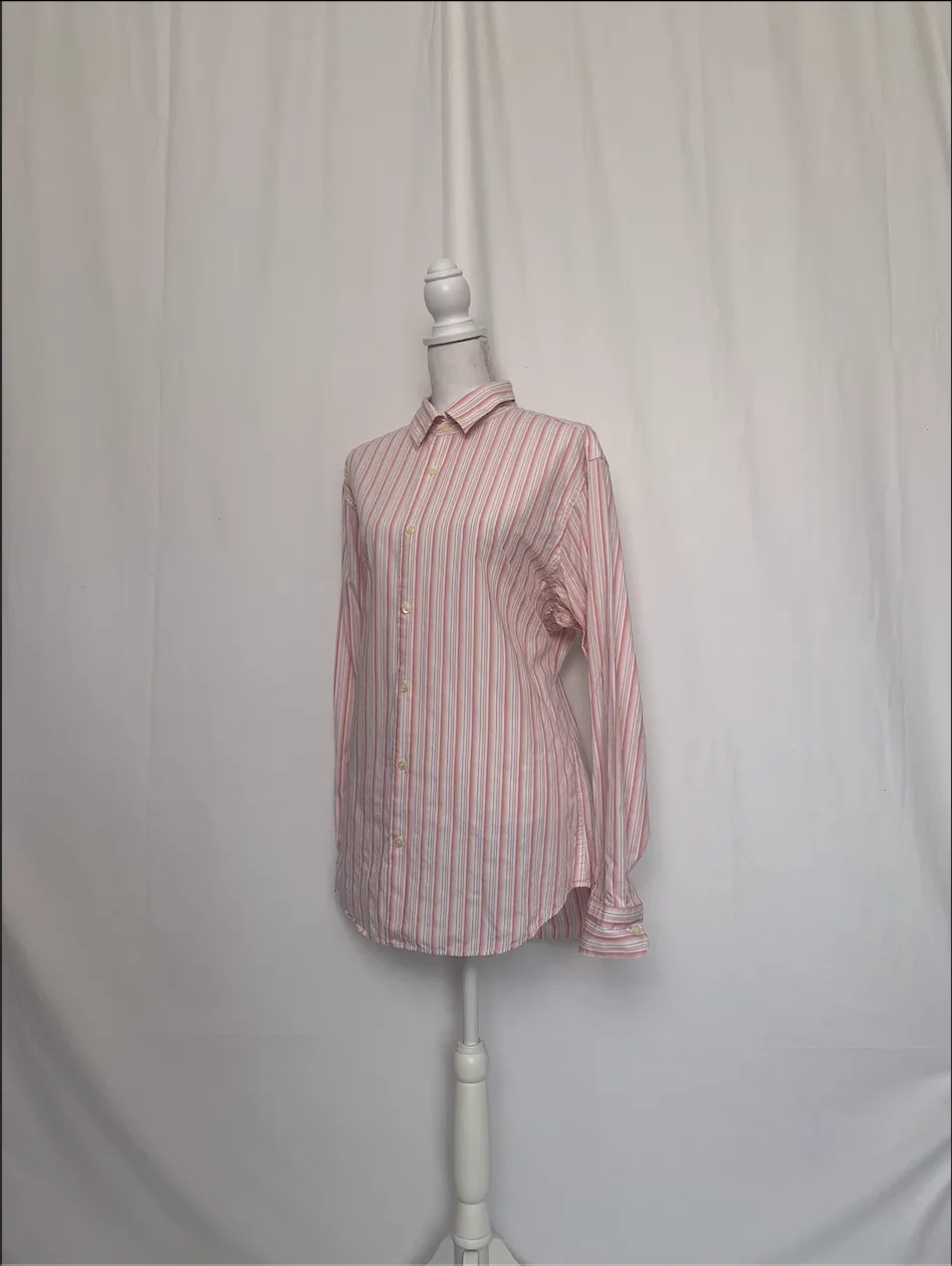 Pink Striped Shirt - Banana Republic (Large)