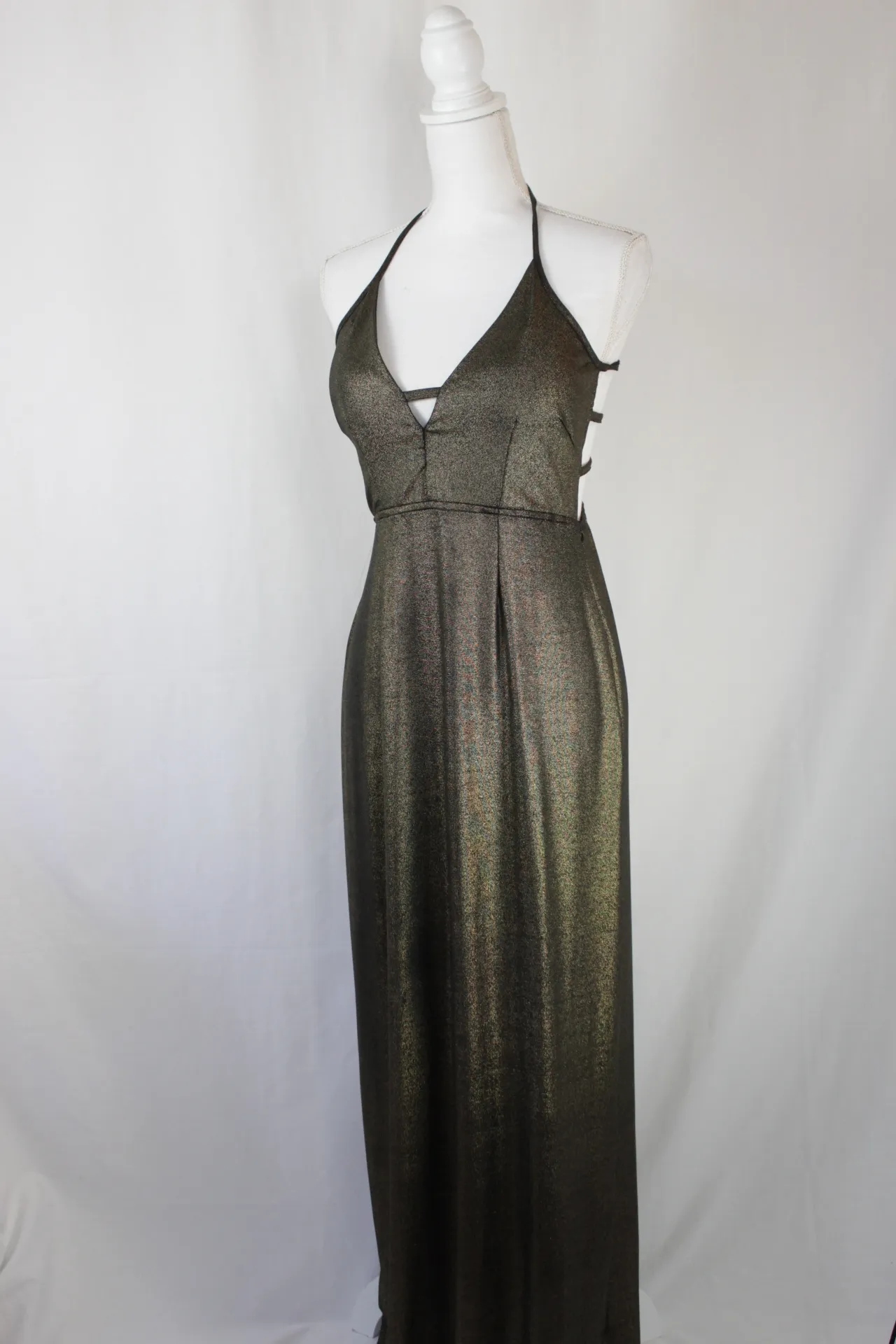 Golden Dress - Halter Neck (medium)