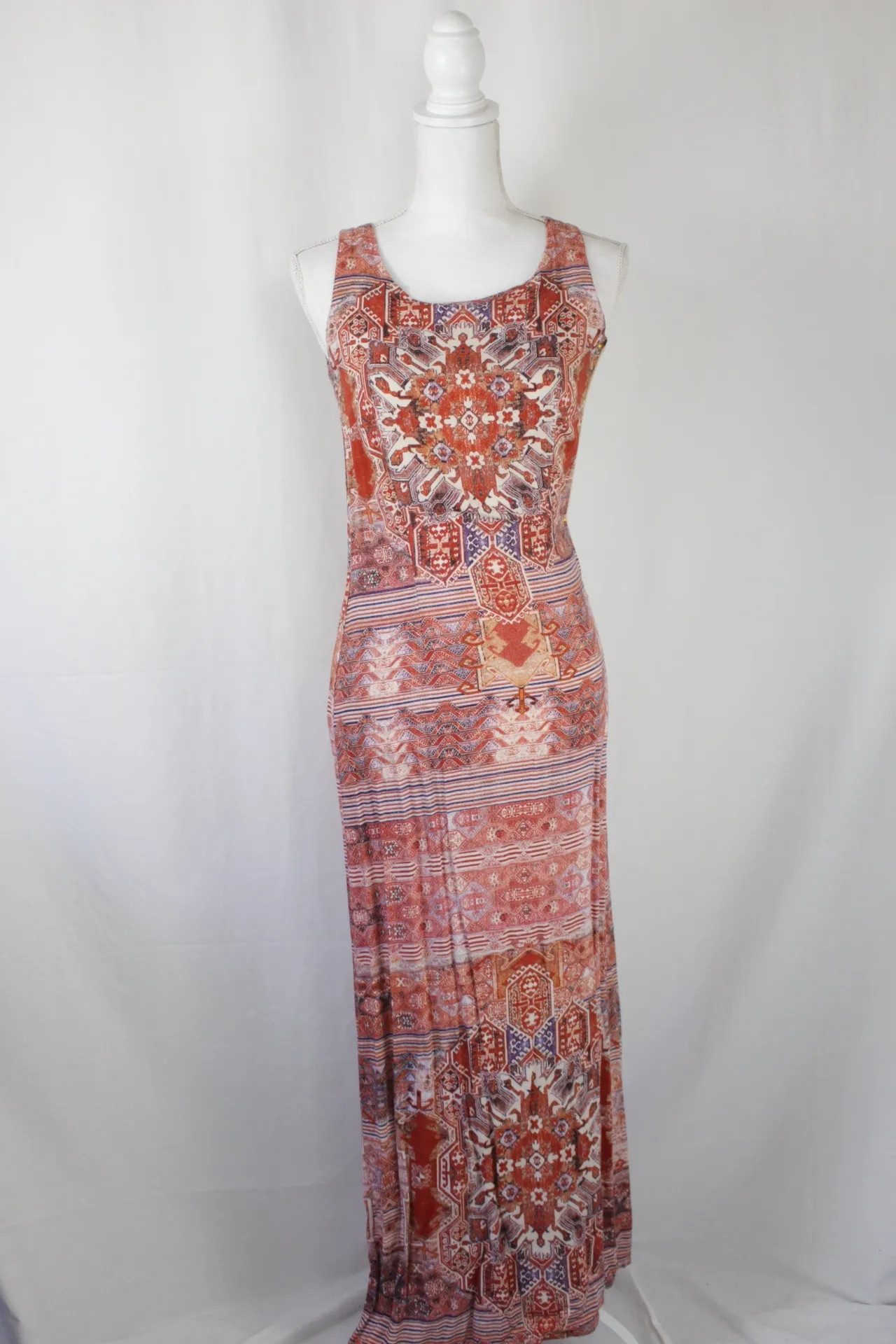 Red and Blue Dress - Patterned (small)