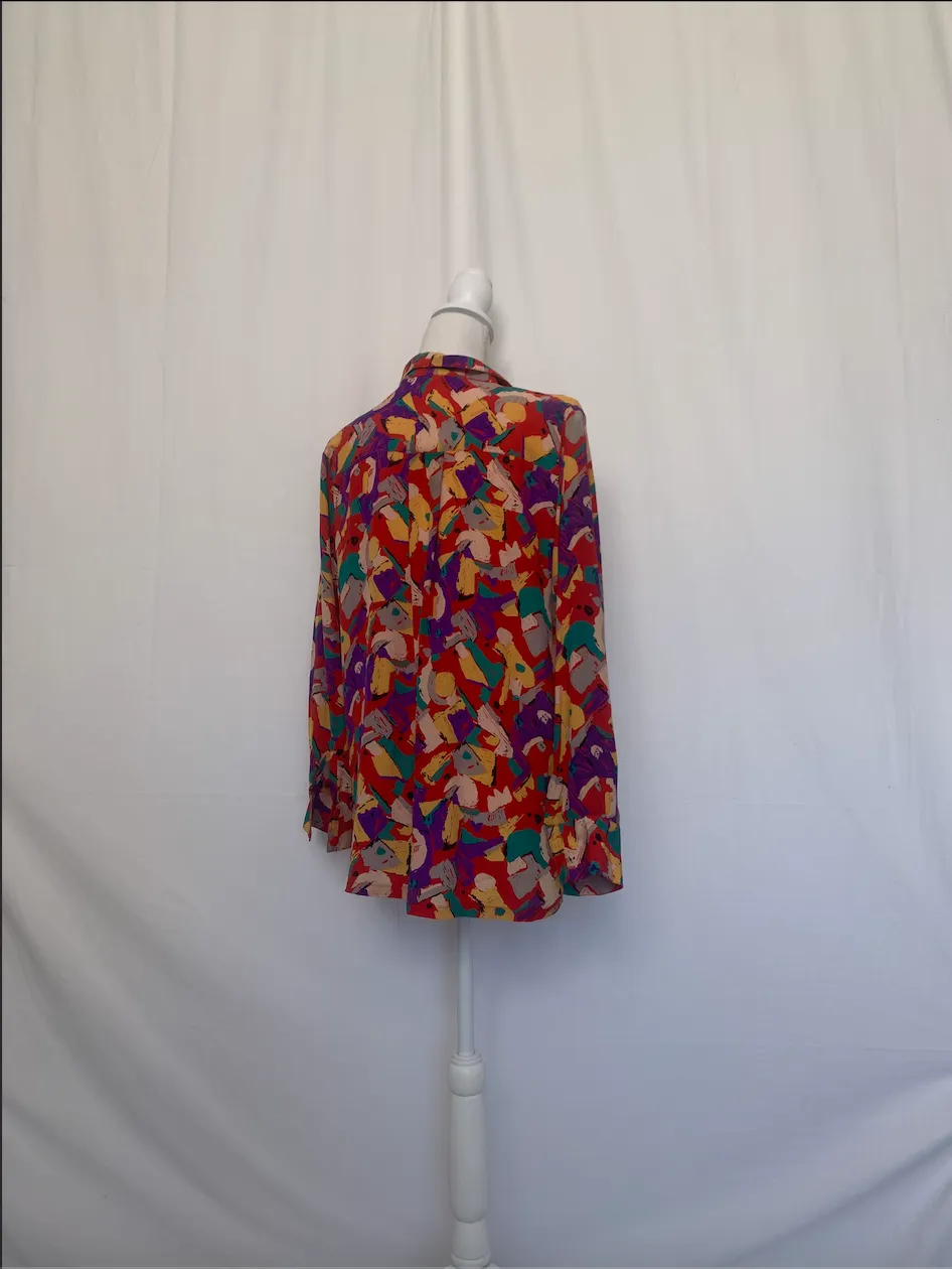 Bright Multicolor Patterned Shirt (Large)
