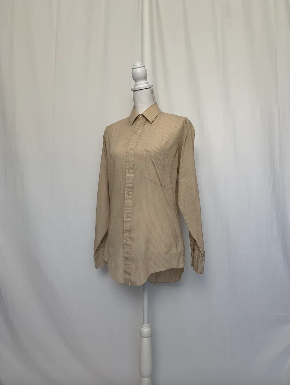 Brown Shirt With Dashed Stripes - Van Huesen ( )