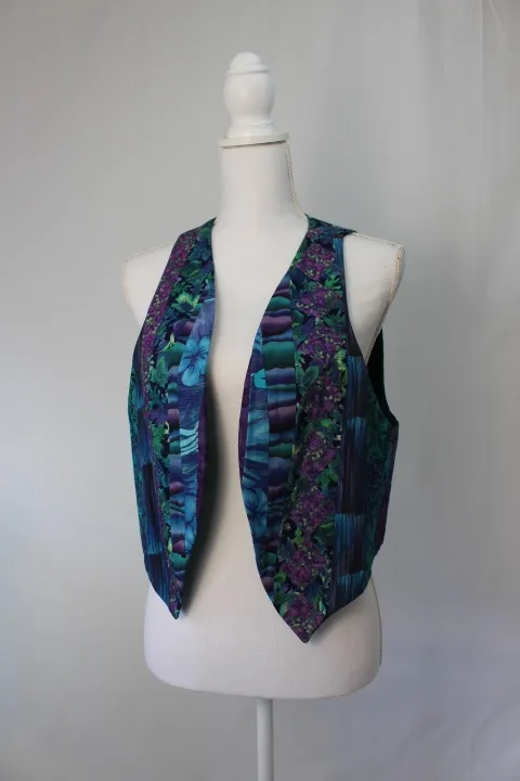 Purple, Blue, and Green Vest - Nature Paneled ()
