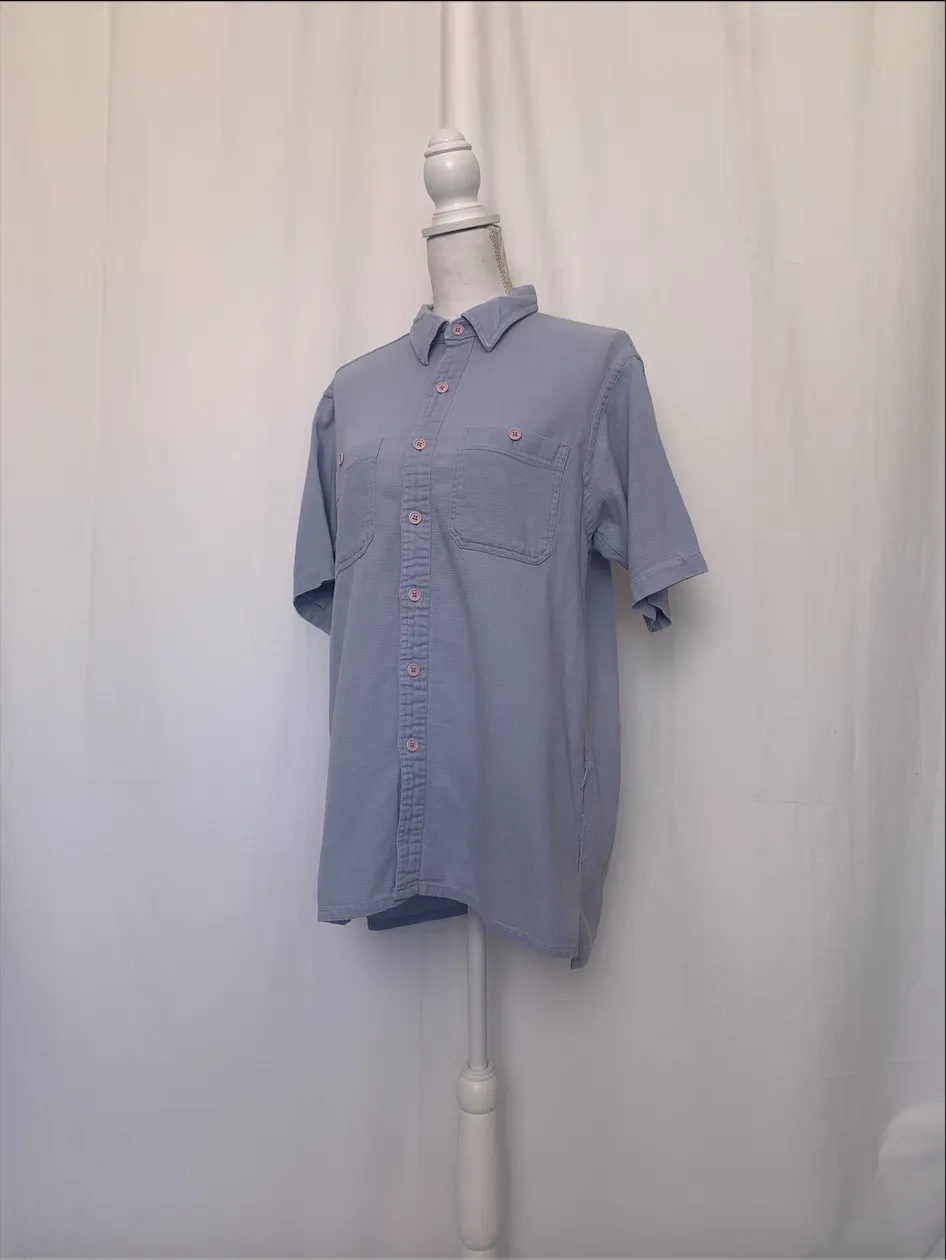 Blue Short Sleeve Shirt - L.L. Bean ( )