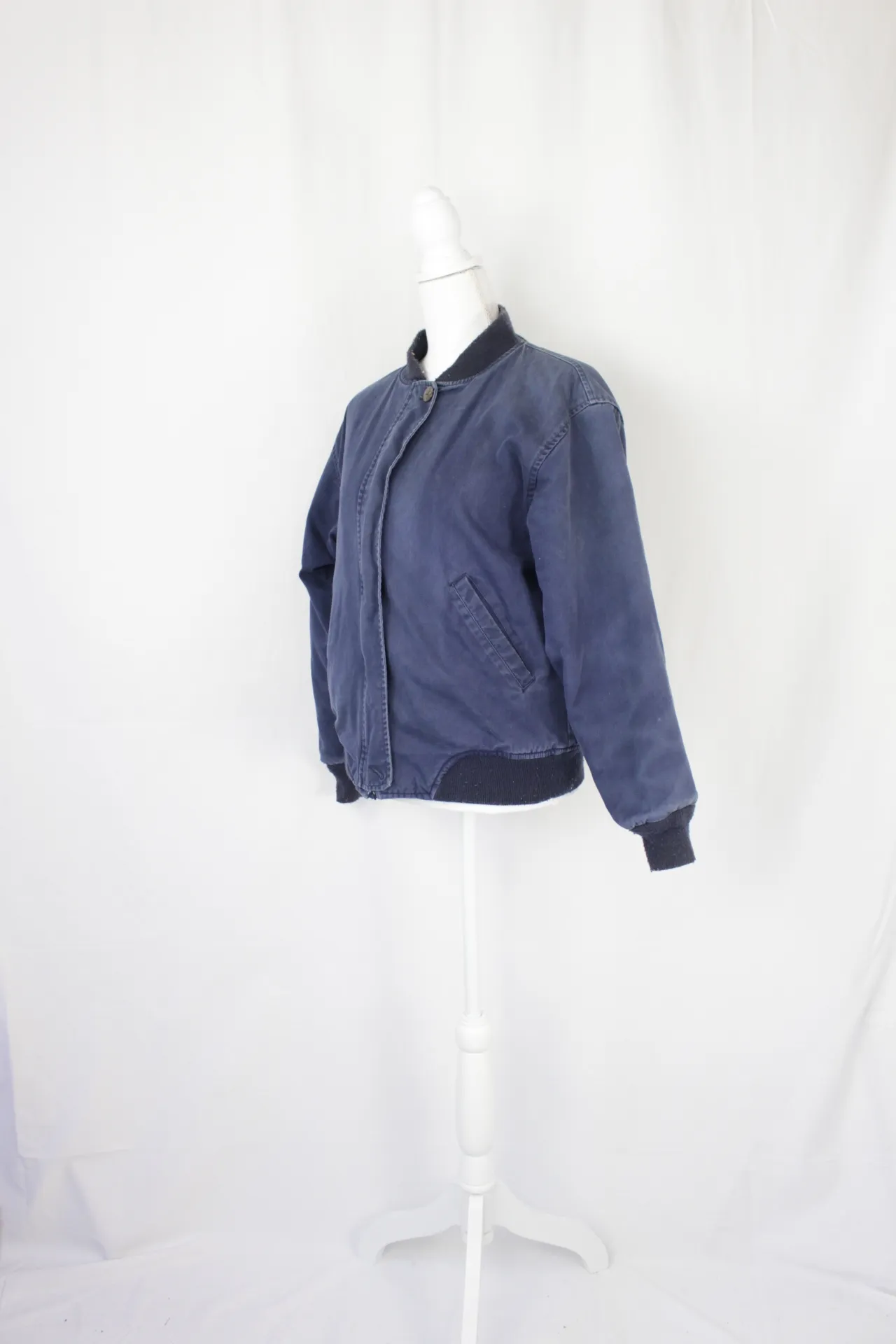 Blue Jacket - Knit Cuffs and Opening ()