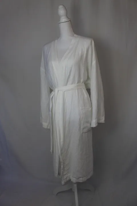 White Robe - Home white linen (large/x-large)
