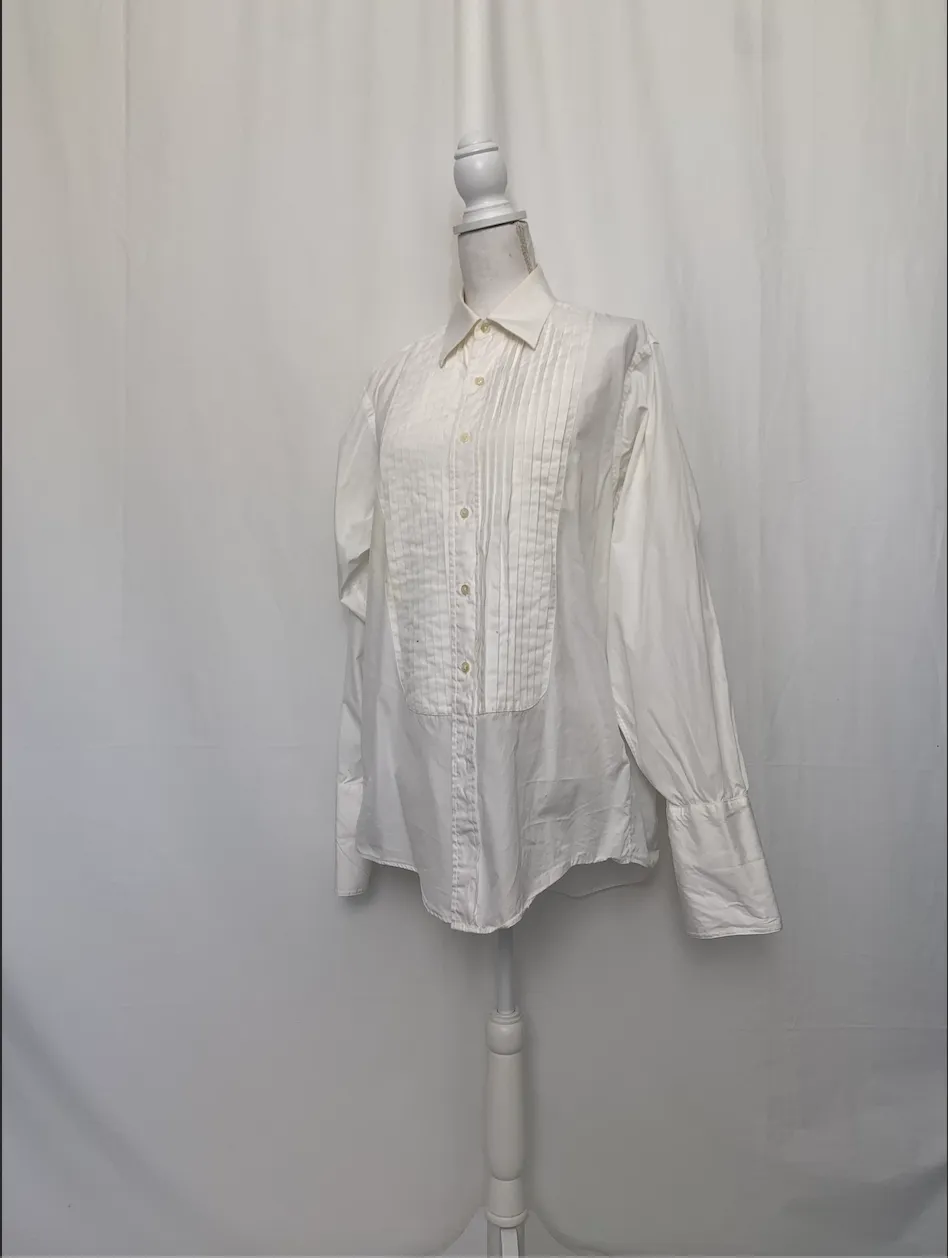 French Cuffed Tuxedo Shirt - Grant Thomas ( )
