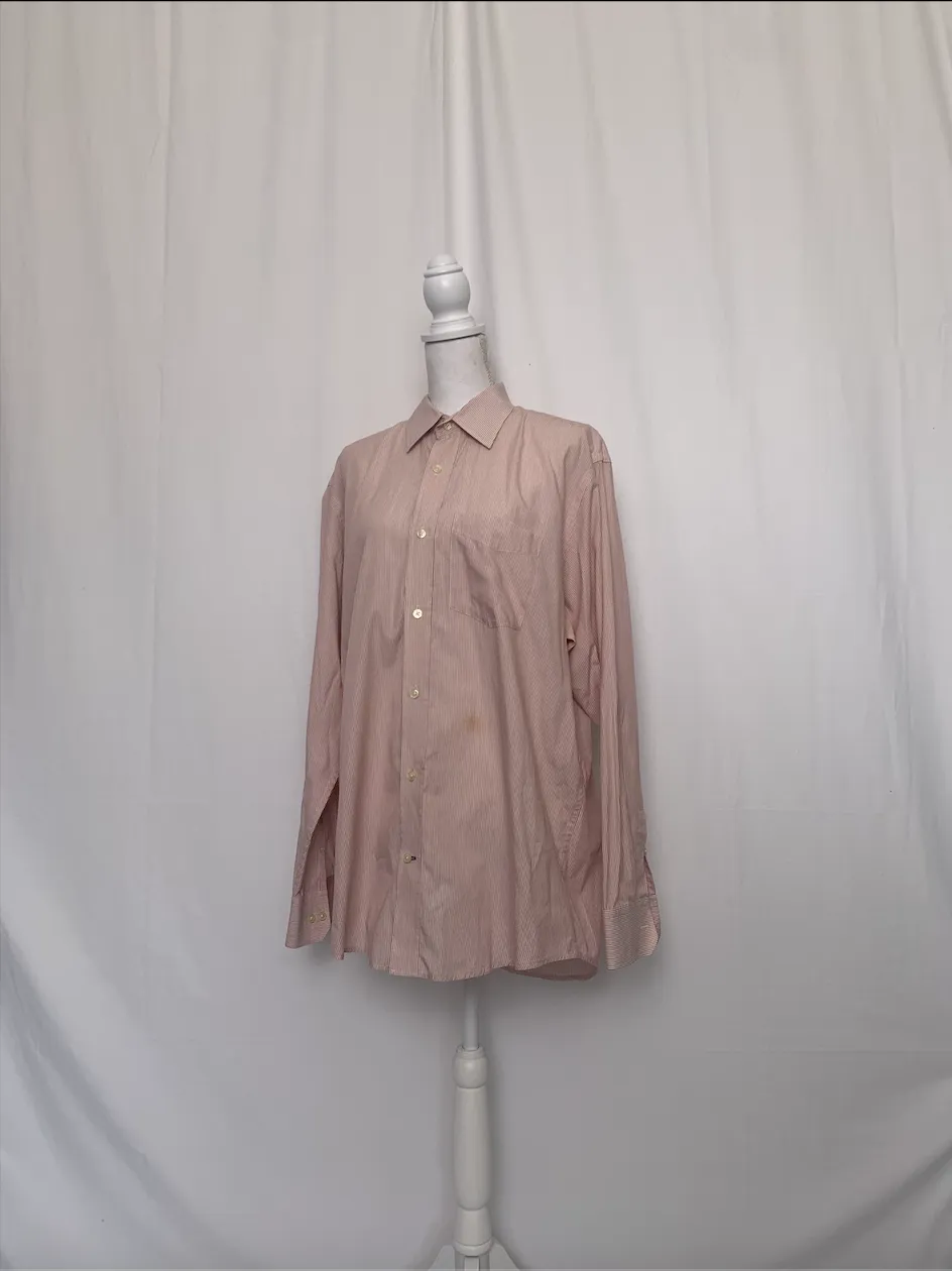 Red and White Striped Shirt - Banana Republic (Large)