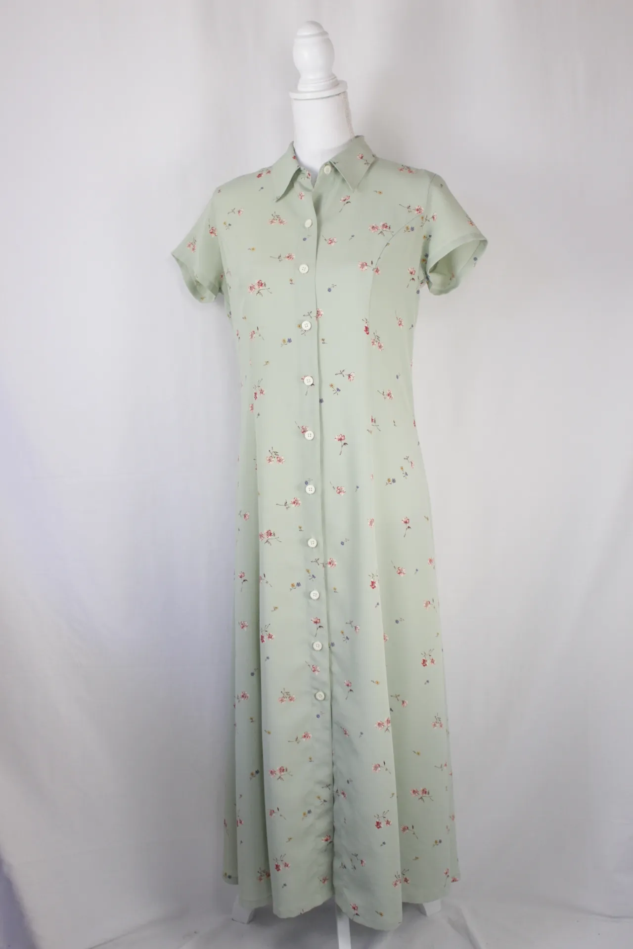 Teal Dress - Floral Shirt (medium)