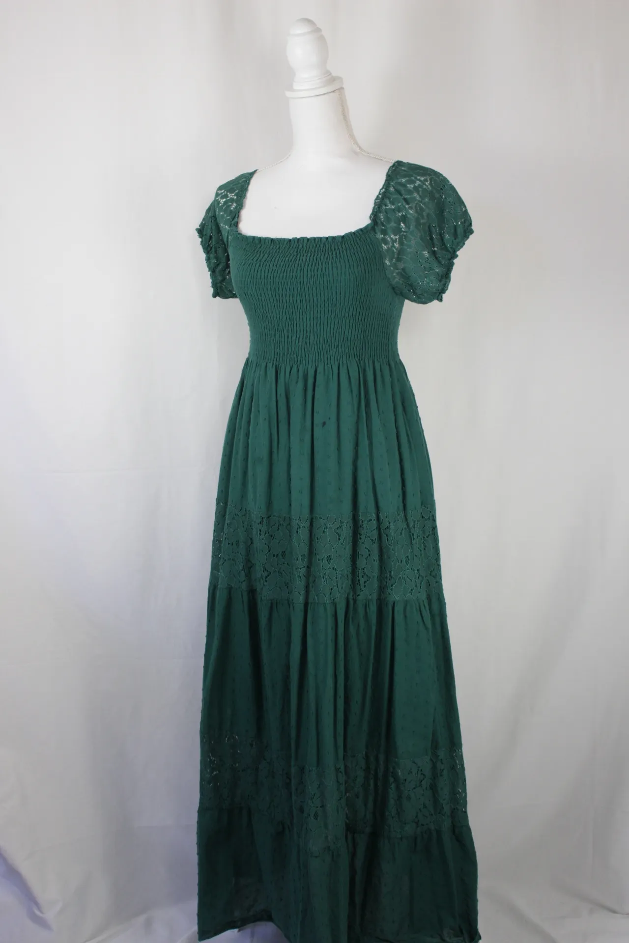 Turquoise Dress - Peasant ()