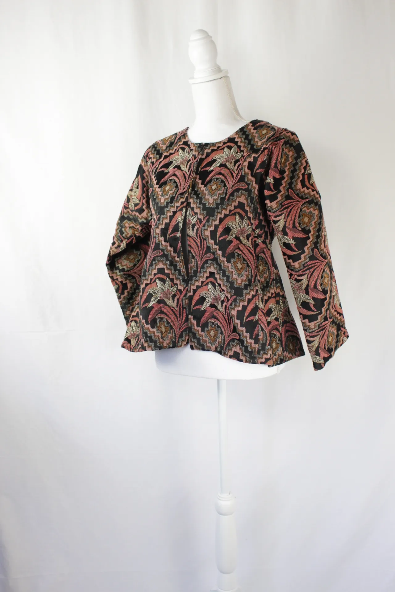 Black Jacket - Multicolor Pattern (small)