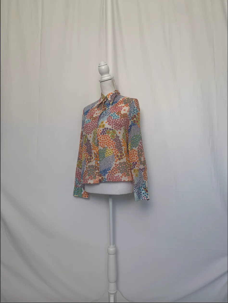 Sheer Flower Shirt ( )