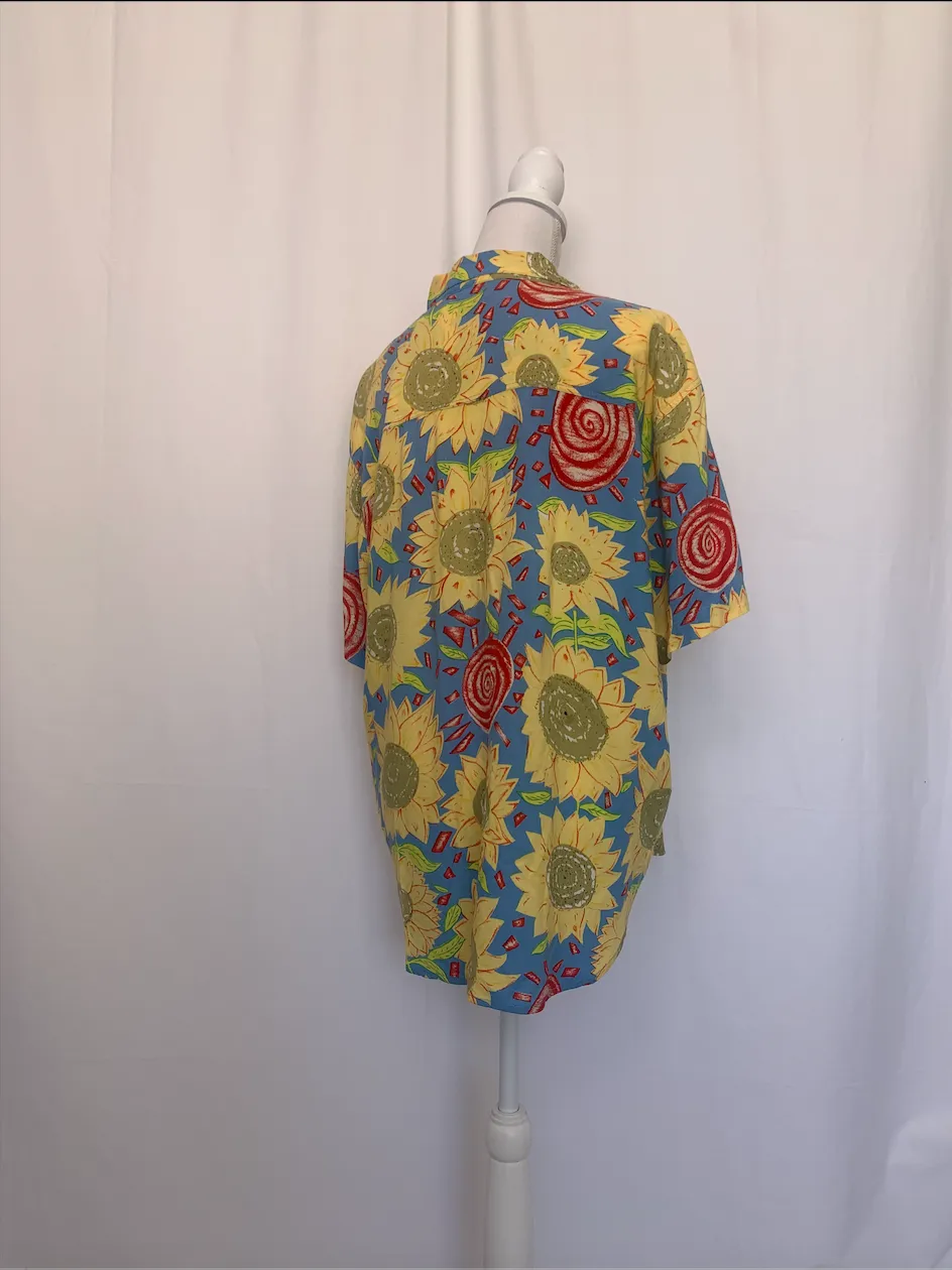 Multicolor Sunflower Shirt - Bella (Large)