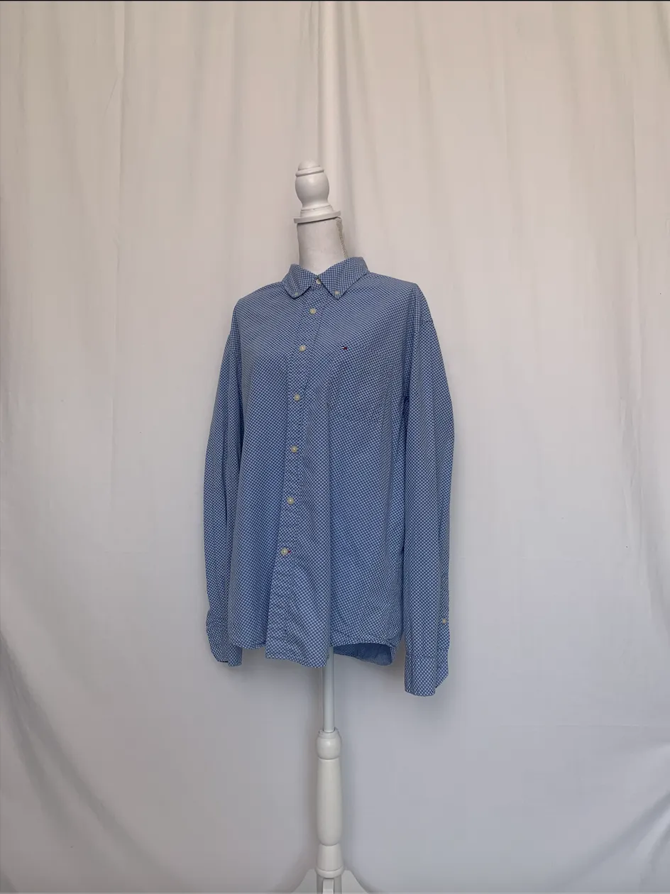 Blue Polka Dotted Shirt - Tommy Hilfiger (Extra Large)