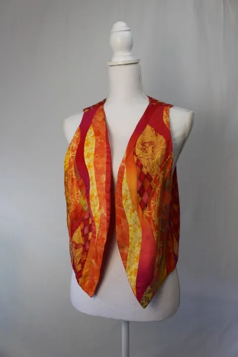 Bright Funky, Fairy, Flowing Vest - Patchwork ()