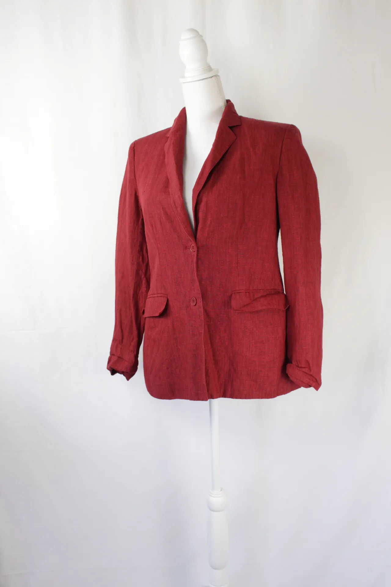Red Jacket - Linen Blazer ()