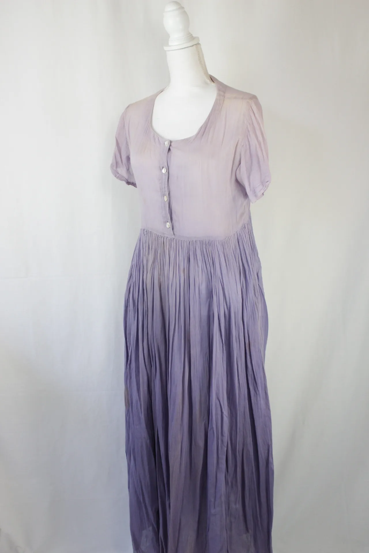 Purple Dress - Front Buttons
