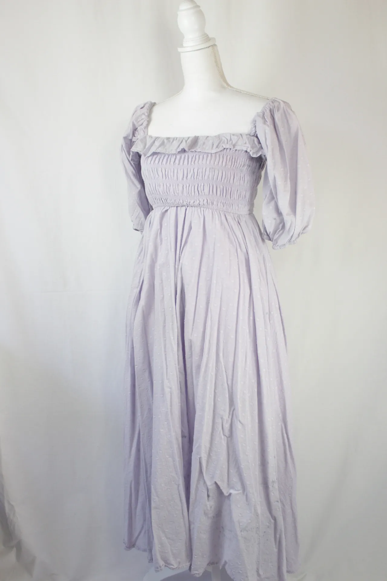 Lavender Dress - Peasant 