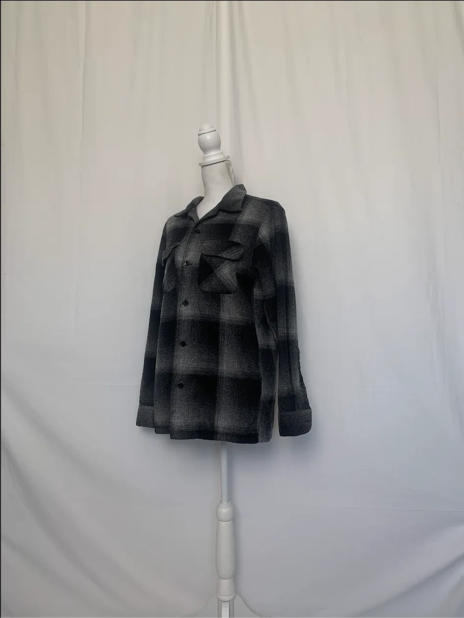 Gray Plaid Shirt - Pendleton (Medium)