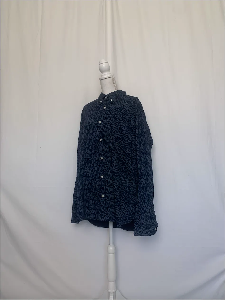 Blue Patterned Shirt - Ben Sherman (Extra Extra Large)