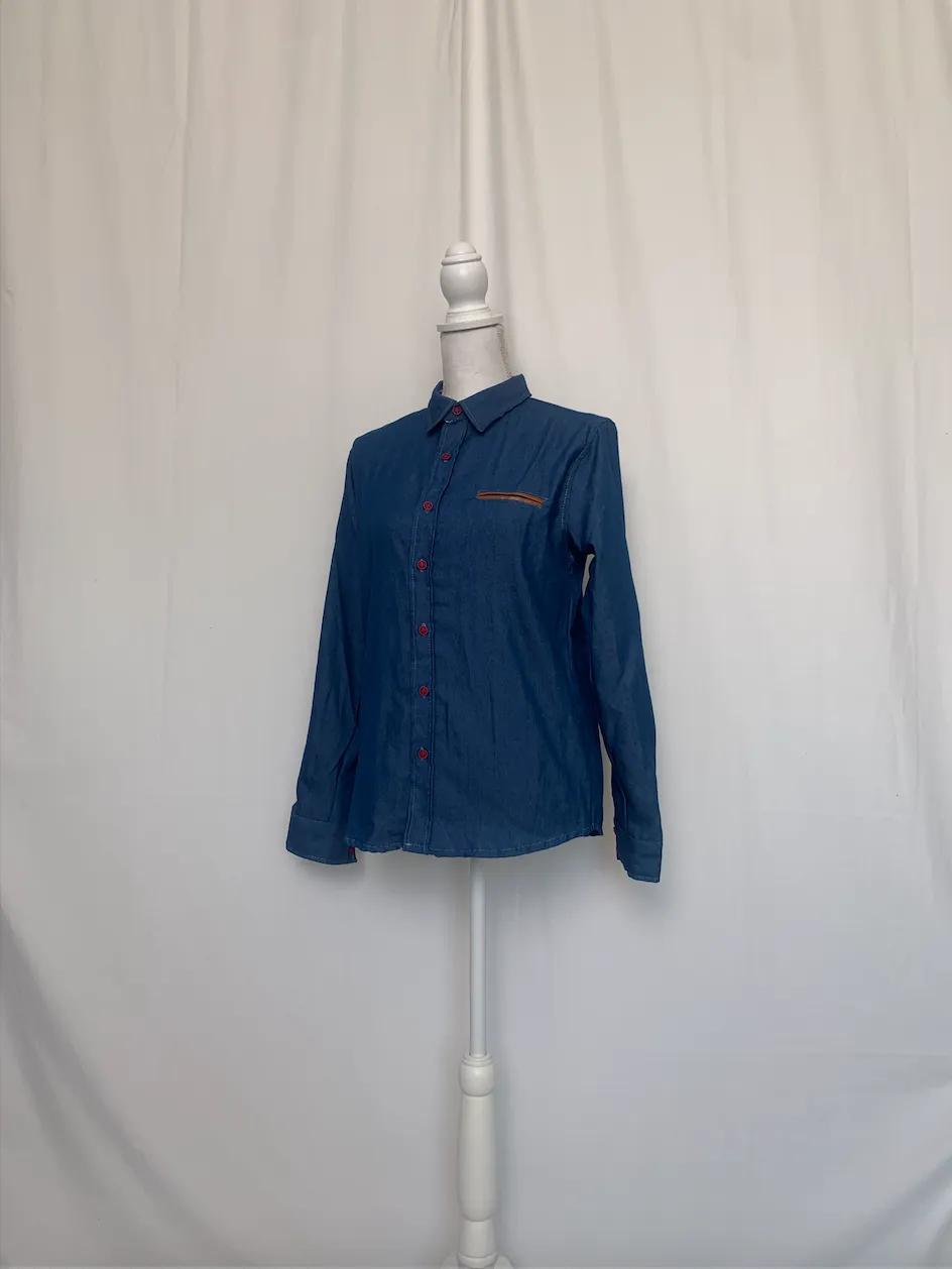 Blue Denim Shirt - Lucky (Medium)