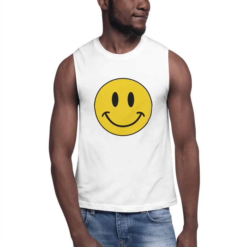 Smiley Face Muscle Shirt 